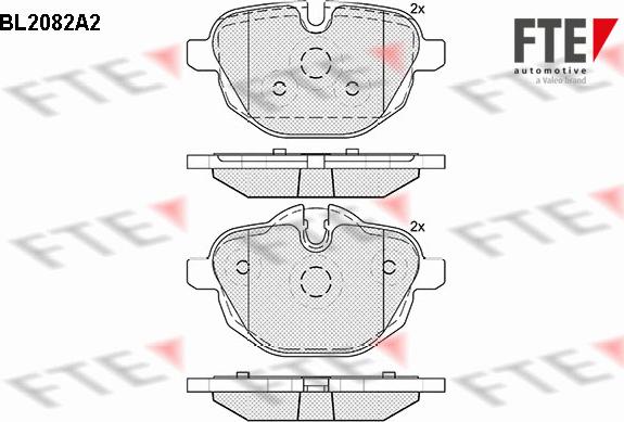 FTE 9010666 - Kit de plaquettes de frein, frein à disque cwaw.fr