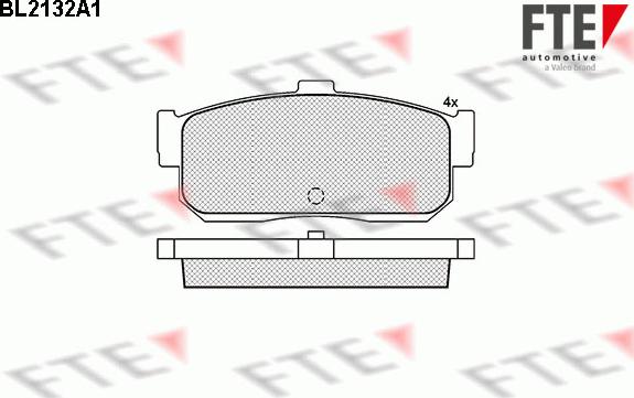 FTE 9010682 - Kit de plaquettes de frein, frein à disque cwaw.fr