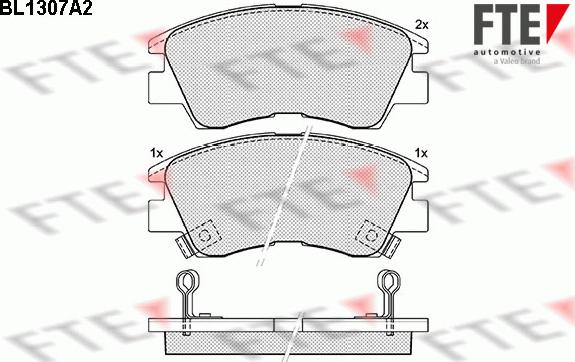 FTE 9010099 - Kit de plaquettes de frein, frein à disque cwaw.fr