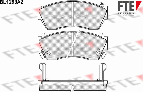 FTE 9010095 - Kit de plaquettes de frein, frein à disque cwaw.fr