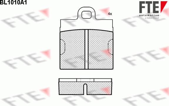 FTE BL1010A1 - Kit de plaquettes de frein, frein à disque cwaw.fr