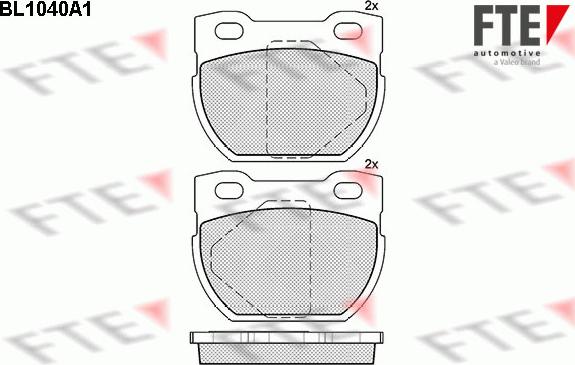 FTE 9010019 - Kit de plaquettes de frein, frein à disque cwaw.fr