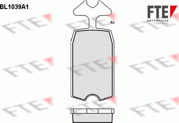 FTE BL1039A1 - Kit de plaquettes de frein, frein à disque cwaw.fr