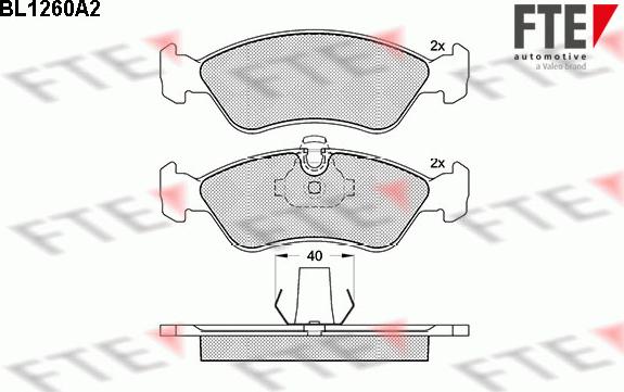 FTE 9010081 - Kit de plaquettes de frein, frein à disque cwaw.fr