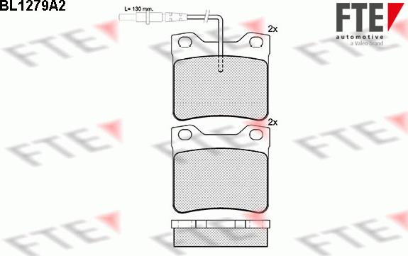 FTE 9010088 - Kit de plaquettes de frein, frein à disque cwaw.fr