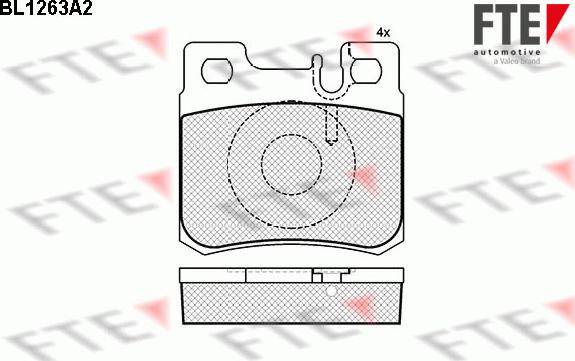 FTE 9010082 - Kit de plaquettes de frein, frein à disque cwaw.fr