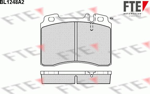 FTE 9010074 - Kit de plaquettes de frein, frein à disque cwaw.fr