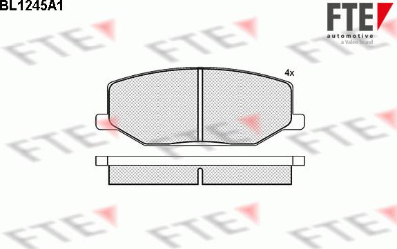 FTE 9010071 - Kit de plaquettes de frein, frein à disque cwaw.fr