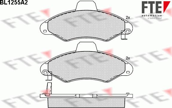 FTE 9010078 - Kit de plaquettes de frein, frein à disque cwaw.fr