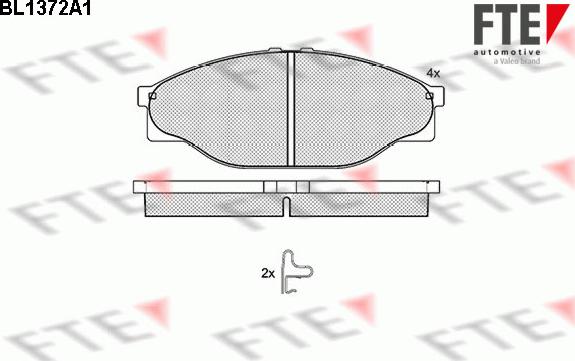 FTE 9010149 - Kit de plaquettes de frein, frein à disque cwaw.fr