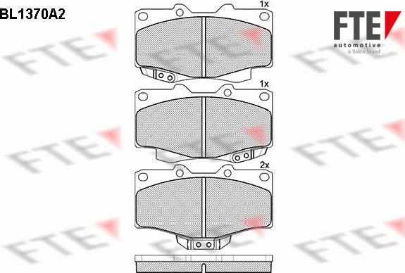 FTE 9010148 - Kit de plaquettes de frein, frein à disque cwaw.fr