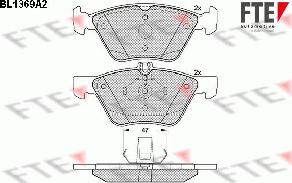 FTE 9010147 - Kit de plaquettes de frein, frein à disque cwaw.fr