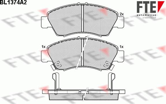 FTE 9010151 - Kit de plaquettes de frein, frein à disque cwaw.fr