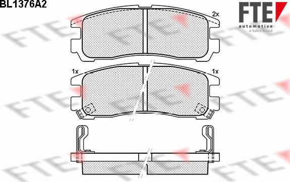 FTE 9010153 - Kit de plaquettes de frein, frein à disque cwaw.fr