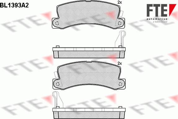 FTE 9010168 - Kit de plaquettes de frein, frein à disque cwaw.fr