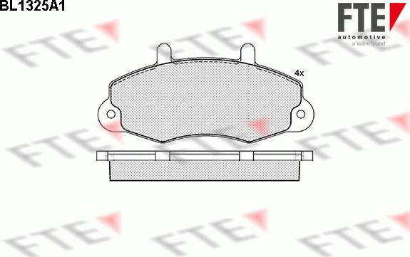 FTE 9010114 - Kit de plaquettes de frein, frein à disque cwaw.fr