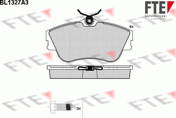 FTE 9010116 - Kit de plaquettes de frein, frein à disque cwaw.fr