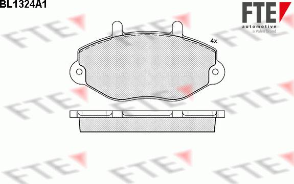 FTE 9010112 - Kit de plaquettes de frein, frein à disque cwaw.fr