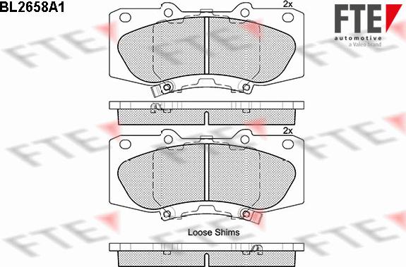 FTE 9010897 - Kit de plaquettes de frein, frein à disque cwaw.fr