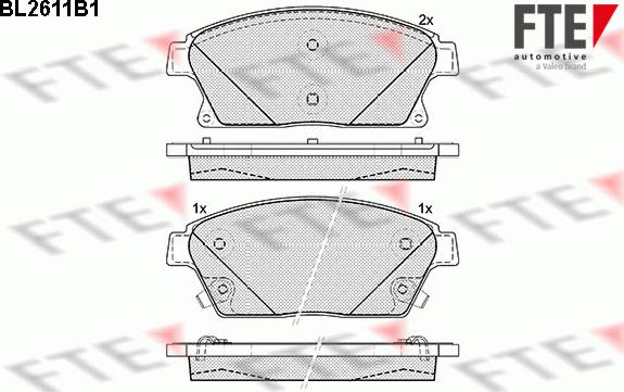 FTE 9010859 - Kit de plaquettes de frein, frein à disque cwaw.fr