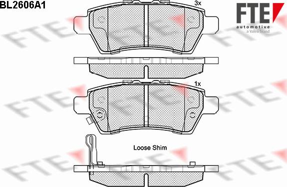 FTE 9010855 - Kit de plaquettes de frein, frein à disque cwaw.fr