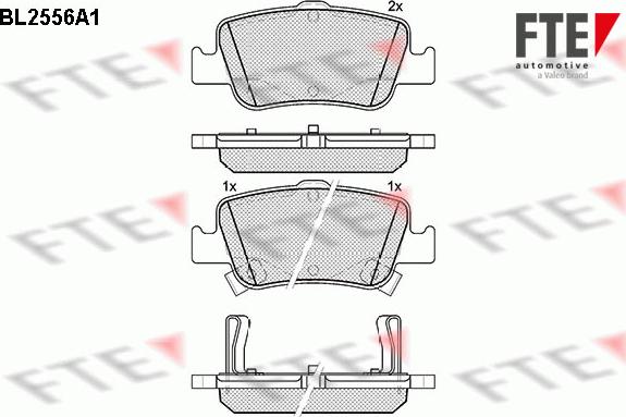 FTE 9010810 - Kit de plaquettes de frein, frein à disque cwaw.fr