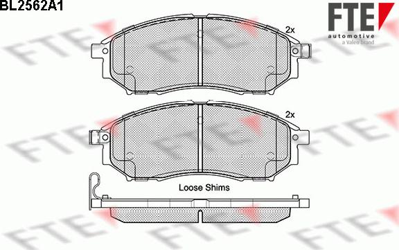 FTE 9010813 - Kit de plaquettes de frein, frein à disque cwaw.fr