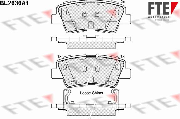 FTE 9010881 - Kit de plaquettes de frein, frein à disque cwaw.fr