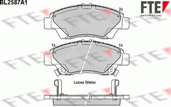 FTE 9010838 - Kit de plaquettes de frein, frein à disque cwaw.fr