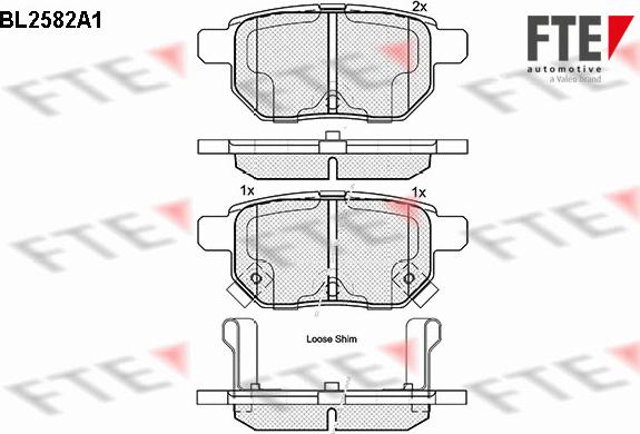 FTE 9010832 - Kit de plaquettes de frein, frein à disque cwaw.fr