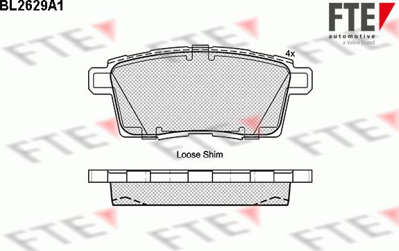 FTE 9010876 - Kit de plaquettes de frein, frein à disque cwaw.fr