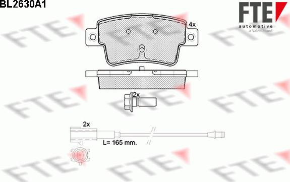 FTE 9010877 - Kit de plaquettes de frein, frein à disque cwaw.fr