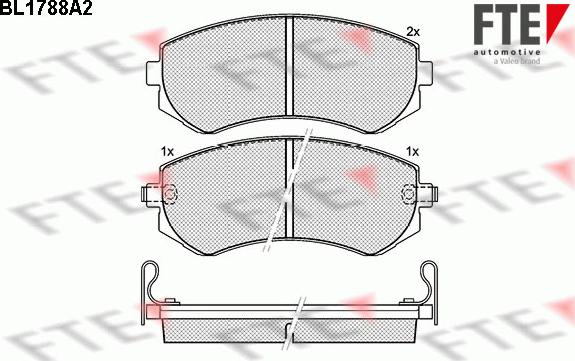 FTE 9010359 - Kit de plaquettes de frein, frein à disque cwaw.fr