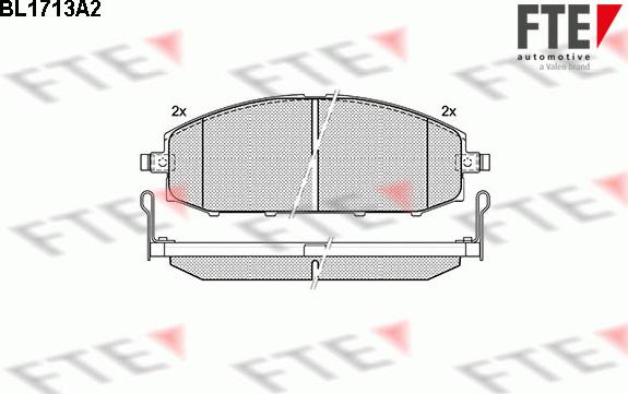 FTE 9010314 - Kit de plaquettes de frein, frein à disque cwaw.fr