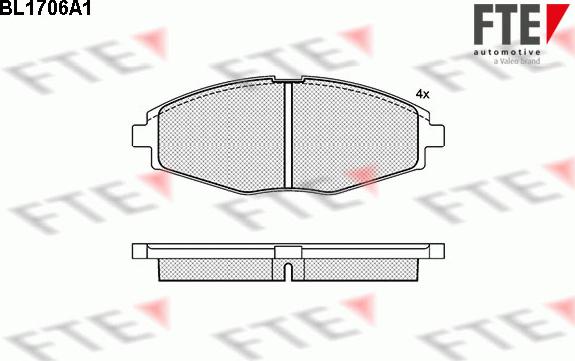 FTE 9010310 - Kit de plaquettes de frein, frein à disque cwaw.fr