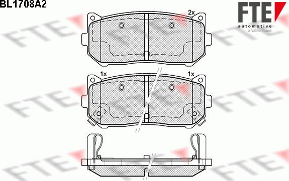 FTE 9010311 - Kit de plaquettes de frein, frein à disque cwaw.fr