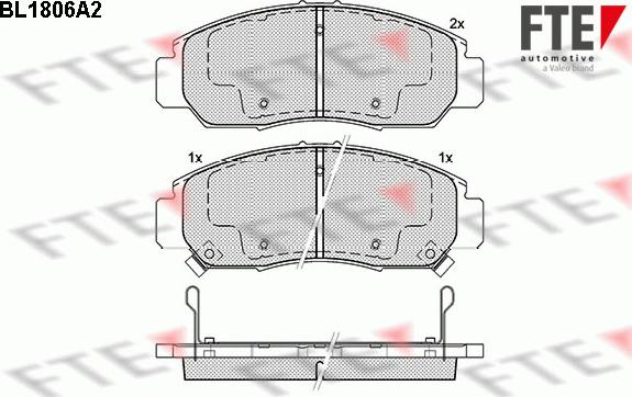 FTE 9010382 - Kit de plaquettes de frein, frein à disque cwaw.fr