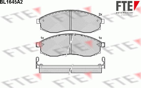 FTE 9010266 - Kit de plaquettes de frein, frein à disque cwaw.fr