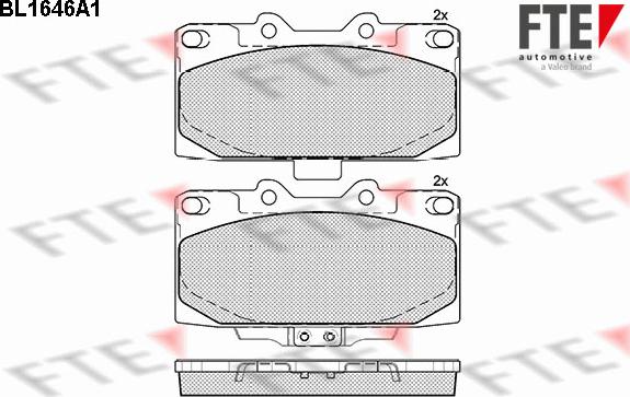 FTE 9010267 - Kit de plaquettes de frein, frein à disque cwaw.fr