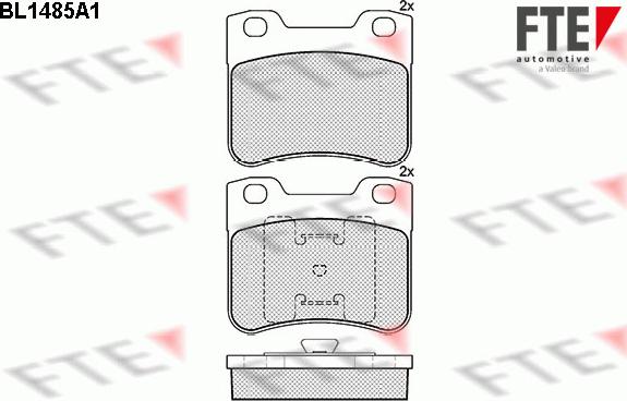 FTE 9010218 - Kit de plaquettes de frein, frein à disque cwaw.fr