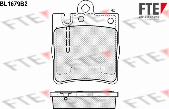 FTE BL1679B2 - Kit de plaquettes de frein, frein à disque cwaw.fr