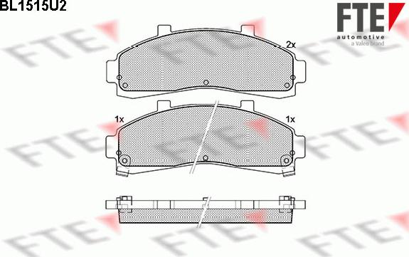 FTE 9010229 - Kit de plaquettes de frein, frein à disque cwaw.fr