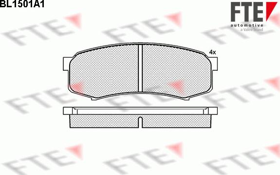 FTE 9010225 - Kit de plaquettes de frein, frein à disque cwaw.fr