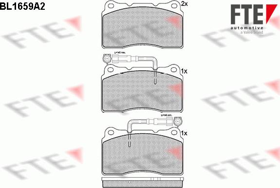 FTE 9010275 - Kit de plaquettes de frein, frein à disque cwaw.fr