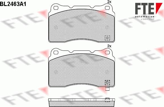 FTE 9010748 - Kit de plaquettes de frein, frein à disque cwaw.fr