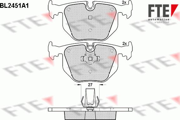 FTE 9010742 - Kit de plaquettes de frein, frein à disque cwaw.fr