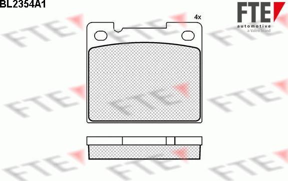 FTE BL2354A1 - Kit de plaquettes de frein, frein à disque cwaw.fr