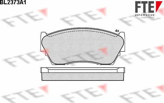 FTE BL2373A1 - Kit de plaquettes de frein, frein à disque cwaw.fr