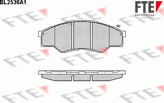 FTE 9010788 - Kit de plaquettes de frein, frein à disque cwaw.fr