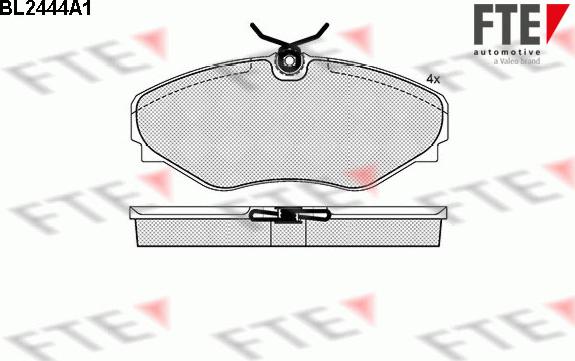 FTE BL2444A1 - Kit de plaquettes de frein, frein à disque cwaw.fr